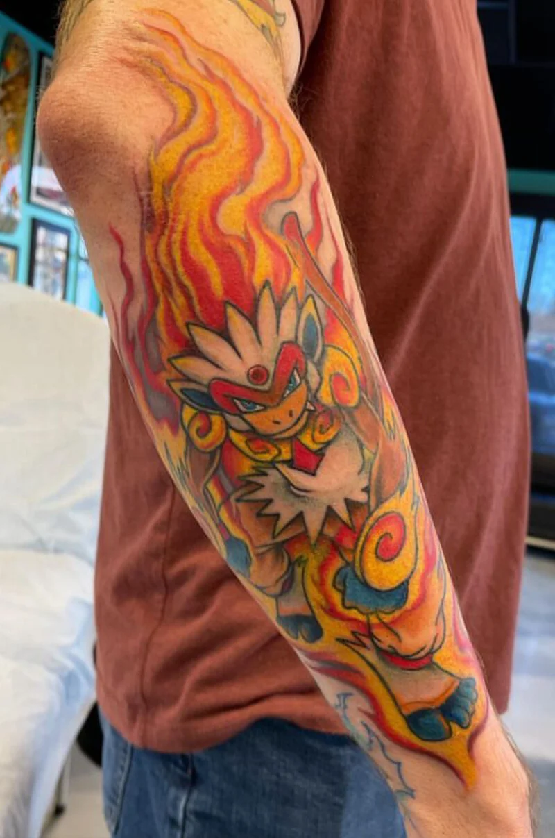 Infernape Pokemon Tattoo